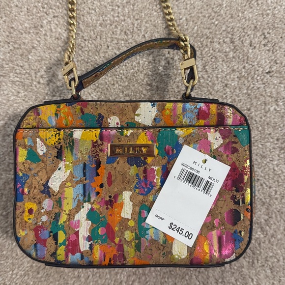 MILLY Splatter Cork Mini Satchel - Picture 7 of 8